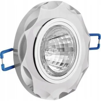 Bodové svítidlo Skleněné svítidlo Brillante kulaté bílé GTV