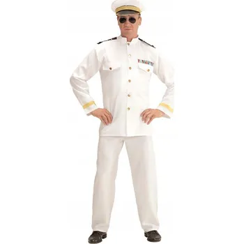 Karnevalový kostým KOSTÝM KAPITÁN NÁMOŘNÍ LODI BÍLÝ M