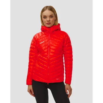 Péřová Dámská Bunda Mammut Broad Peak In Hooded Jacket Women V červené Barvě 101302972-3778