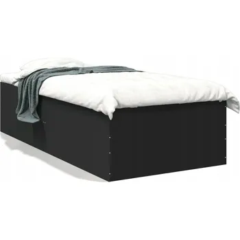 Postel Rám postele 193 x 93 x 45 cm, černá, dřevotříska