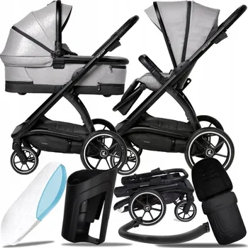 Kočárek Kočárek 2v1 Muuvo Trick STEEL GREY