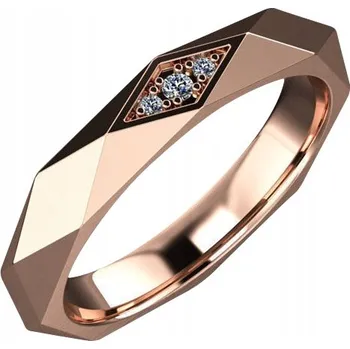 Prsten ZLATÝ PRSTÝNEK PRSTEN OCEL 316L vel. 17