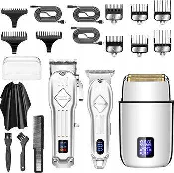 Strojek na vlasy Pánský zastřihovač 3 ks Sada zastřihovačů Profesionální i domácí použití