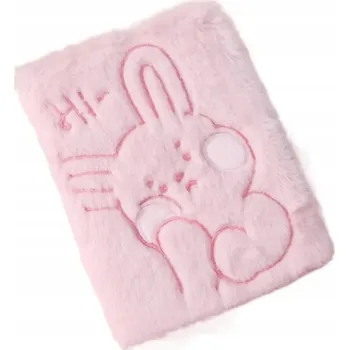 Zápisník Notes plyšový zápisník s barevným vnitřkem, formát B5, 112 listů.