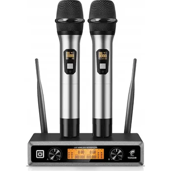 Mikrofon 2x Profesionální bezdrátový karaoke mikrofon TONOR TW820 s přijímačem