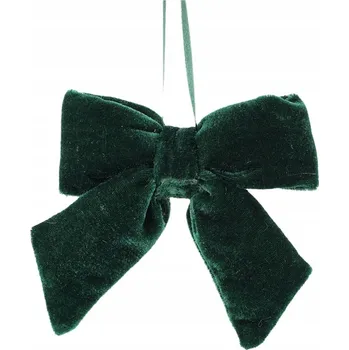 Vánoční dekorace VÁNOČNÍ OZDOBA MAŠLIČKA NA DVEŘE OKNO STĚNU SCHODY ZELENÁ 10cm