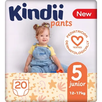 Plenkové kalhoty Dětské Plenkové Kalhotky Kindii 5 (12-17 kg) 20 ks