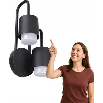 Nástěnné svítidlo Nástěnné svítidlo Italux černé, integrovaný LED zdroj 6 W