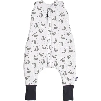 Kojenecký overall Kaarsgaren Bio spací pytel s nožičkami 90 cm delfínci šedé