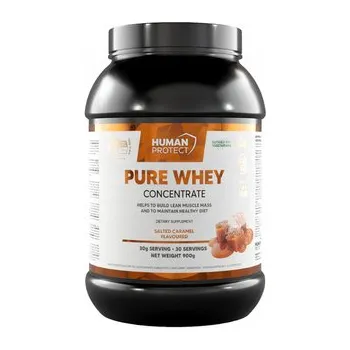 Protein Human Protect Pure Whey 900g Proteinový koncentrát WPC Slaný Karamel.