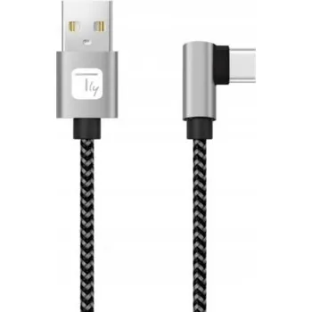 Datový kabel Kabel Techly USB - USB typ C 0,5 m černý