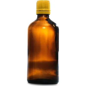 H. Holtermann Hnědá skleněná lahvička 100 ml s kapátkem