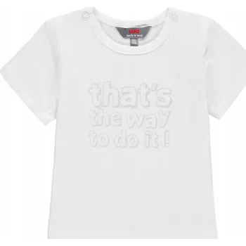 Kojenecké tričko s krátkým rukávem Kanz bílé, vel.