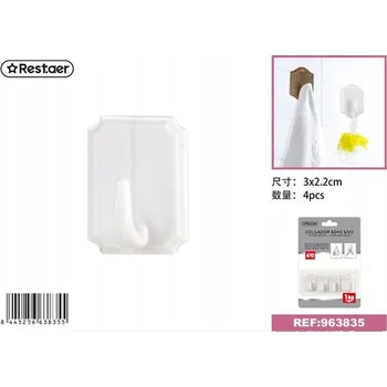 Věšák Samolepicí Háčky 4 Kusy do Koupelny a Kuchyně