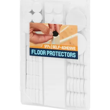 Podložka pod nábytek SADA 177 ks SILNÝCH BÍLÝCH PLSTĚNÝCH SAMOLEPICÍCH PODLOŽEK POD NÁBYTEK 177 KS