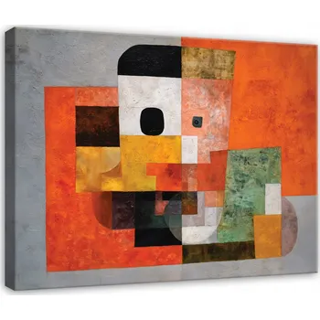 Obraz OBRAZ ABSTRAKCE GEOMETRICKÁ ART DECO DO LOŽNICE OBÝVÁKU NA PLÁTNĚ 40x30