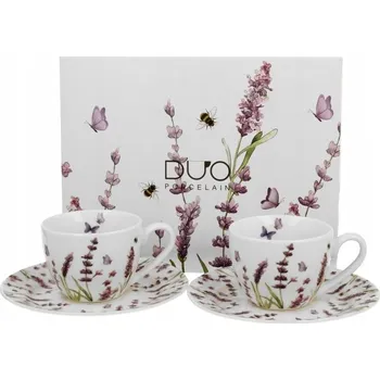 Šálek Duo Lavender porcelán 110 ml 2 ks