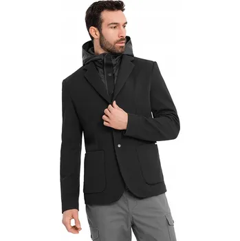 Pánská sako Ombre OM-BLZB-0133, volnočasová (každodenní), běžná velikost M