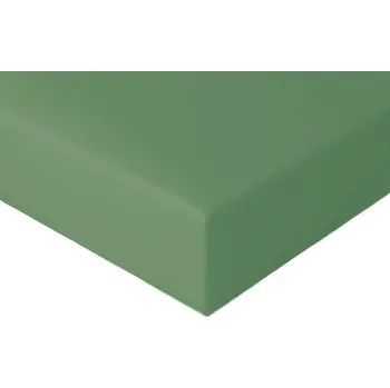 Prostěradlo Prostěradlo s Gumou JERSEY 220x200 TMAVĚ ZELENÉ, 100% Bavlna, Na Matraci