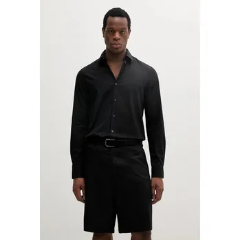 Pánská košile Košile Calvin Klein LV019EU000 černá 99X, vel. 40