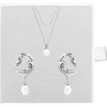 Souprava šperků franco bene Set s perličkou - stříbrný | 9990