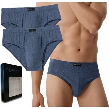 Pánské spodní prádlo 2x Pánské slipy KLASICKÉ slipy Atlantic 2-BALENÍ 100% bavlna MP-1094 M