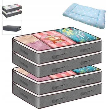 Úložný box Úložný box pod postel, obal na uskladnění dek, oblečení a povlečení, 100x50x18 cm