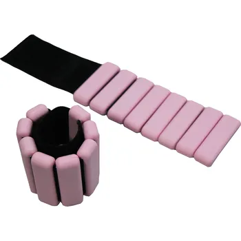 Merc sport Nastavitelné Silikonové zátěžové náramky 2× 900g růžové Cena za odběr více kusů: 10 a více kusů