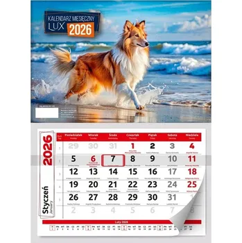 Kalendář Nástěnný Měsíční Kalendář LUX 2026 295x400 mm