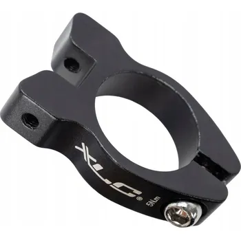 Sedlovka Objímka sedlovky XLC 34,9 mm s úchytem na nosič, černá eloxovaná