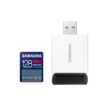 Paměťová karta Samsung Pro Ultimate SDXC 128 GB UHS-I U3 V30 + USB adaptér