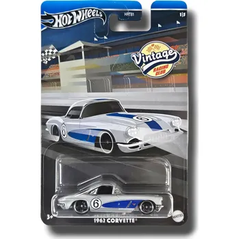autíčko HOT WHEELS 1962 CORVETTE VINTAGE RACING CLUB 1/5 HRV06 NOVÝ KOVOVÝ MODEL