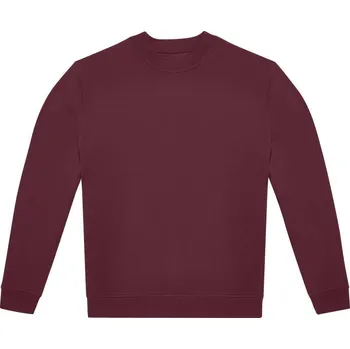 Pánská mikina B&C Pánská mikina přes hlavu Crew Barva: Vínová burgundy, Velikost: 3XL