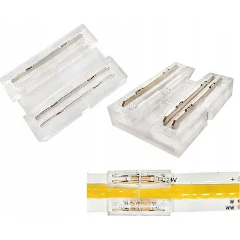 LED páska 2x LED Spojka MONO CCT COB DIGITAL pro digitální pásky 3PIN 10mm, přímá spojka