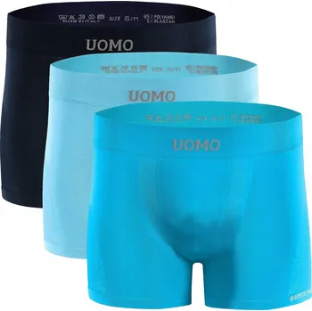 3x BOXERKY SLIPY PÁNSKÉ sportovní přiléhavé bezešvé Sesto Senso *S/M