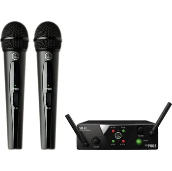 AKG WMS40 Mini Dual Vocal Bezdrátový set US25A: 537.500MHz + US25C: 539.300MHz (Jako nové)
