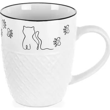 Porcelánový hrnek Kotek 380 ml bílý