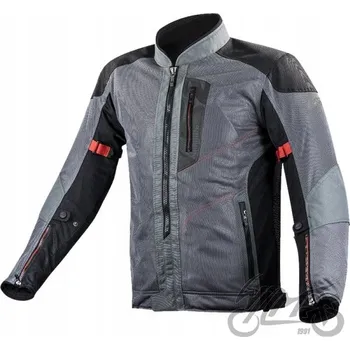 Moto bunda Motocyklová bunda LS2 Alba Man Dark Grey Black 5XL