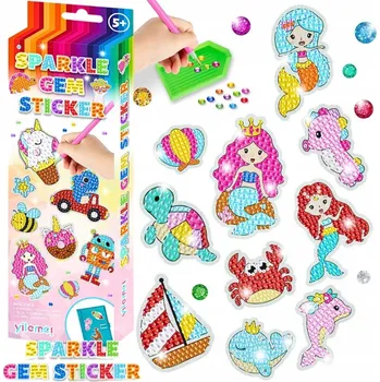 Diamantové malování Diamantová Výšivka Mozaika Diamantové Přívěsky Samolepky 5D DIY Mořská panna Ryby