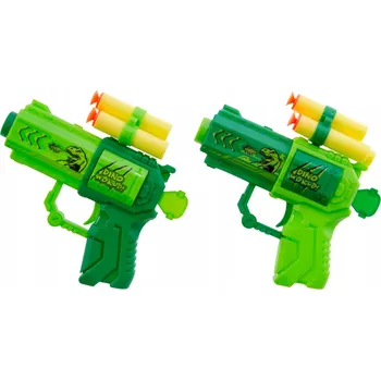 Dětská zbraň Pistole na pěnové náboje s dinosaurem - bezpečná hračka pro děti