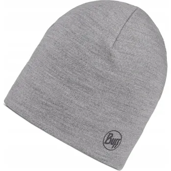 Čepice Buff čepice z merino vlny, středně silná, melírovaná, barva cloud (oblak)