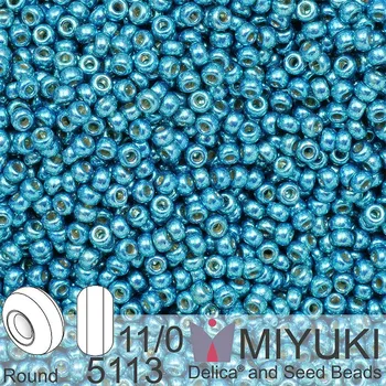 Korálek Korálky Miyuki Round 11/0. Barva 5113 Duracoat Galvanized Capri Blue. Balení 5g.
