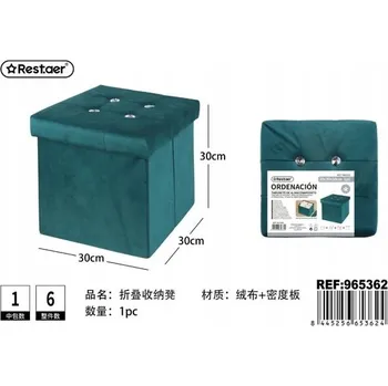 Stolička Skládací úložná stolička modrá 30x30x30 cm Vysoká kvalita