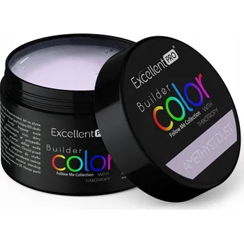 Lak na nehty Excellent PRO THIXO Stavební gel LED/UV Amethyst Dust 15g ""FOLOW ME"