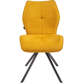 Jídelní židle Židle Gold label látka žlutá 1 ks