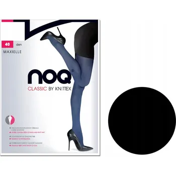 Dámské punčochy Punčocháče hladké Knittex MAXIELLE 40den černé Nero velikost 5