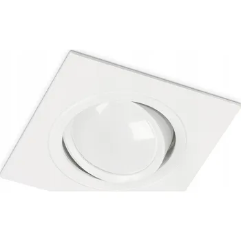 Žárovka Halogenové svítidlo BÍLÉ + LED žárovka GU10 7W 3000K