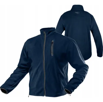 Pánská mikina NEO 81-502 MIKINA FLEECOVÁ TMAVĚ MODRÁ VELIKOST 3XL