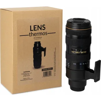Termoska Termos na nápoje LENS 0,5 l černý