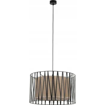 ZÁVĚSNÁ LAMPA TK LIGHTING HARMONY 4557 ČERNÁ JUTA 3XE27